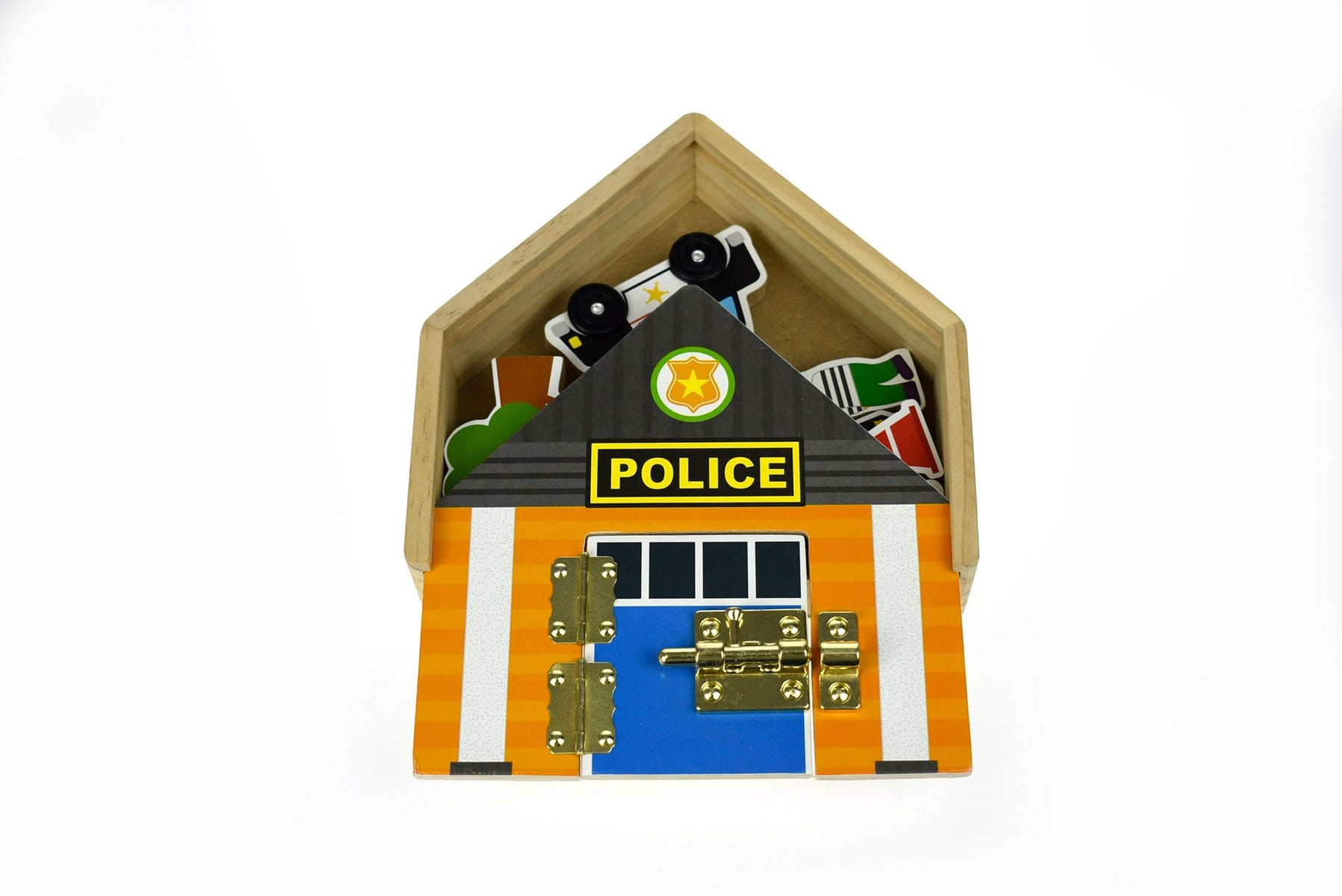 METAL LATCH PLAYSET - POLICE - Kids Toy Chest 