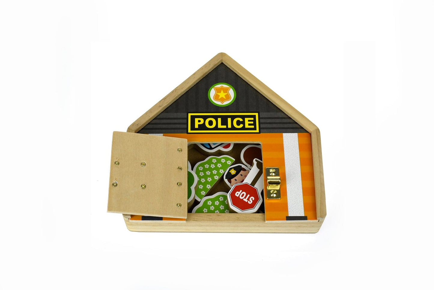 METAL LATCH PLAYSET - POLICE - Kids Toy Chest 