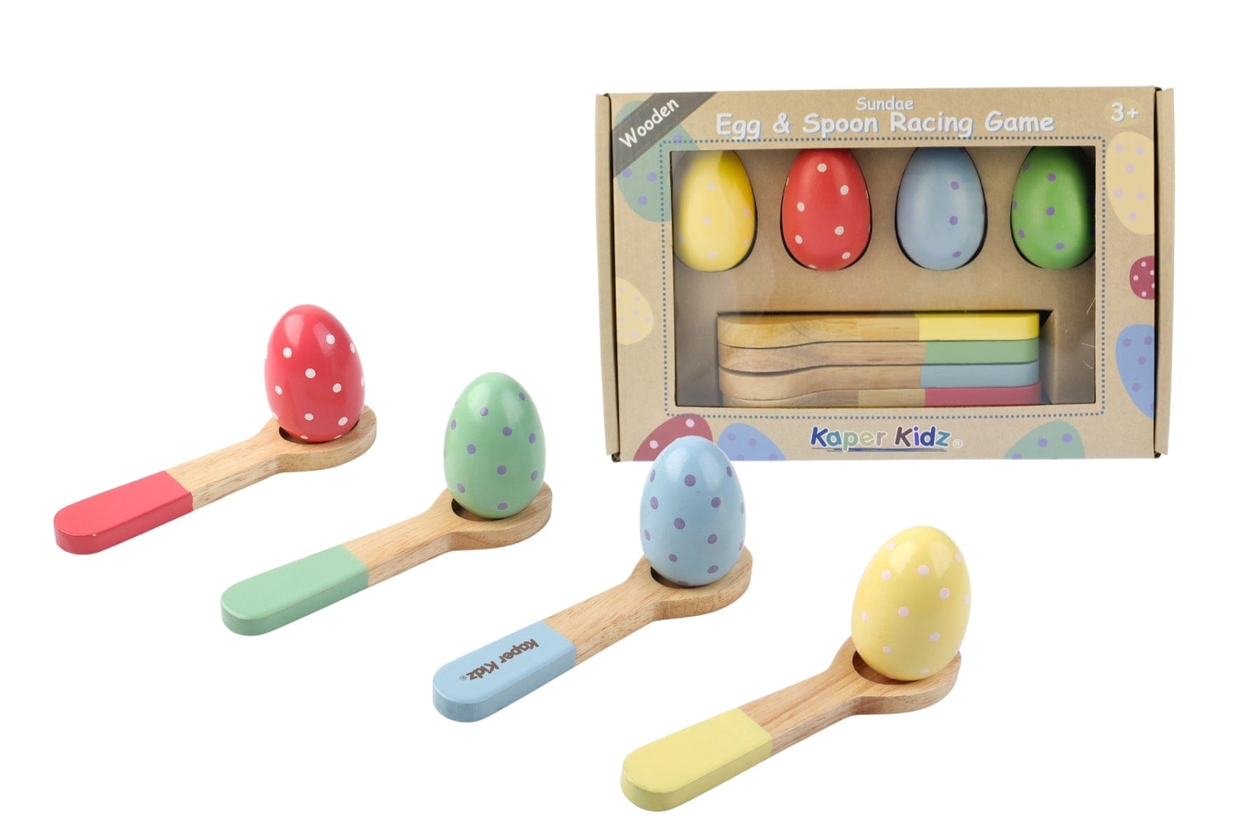 SUNDAE EGG & SPOON  RACING GAME - Kids Toy Chest 