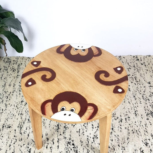 Kids Toy Chest  Baby & Kids > Baby & Kid's Toys > Pretend Play Hand Carved Children's Table Wooden MONKEY Theme