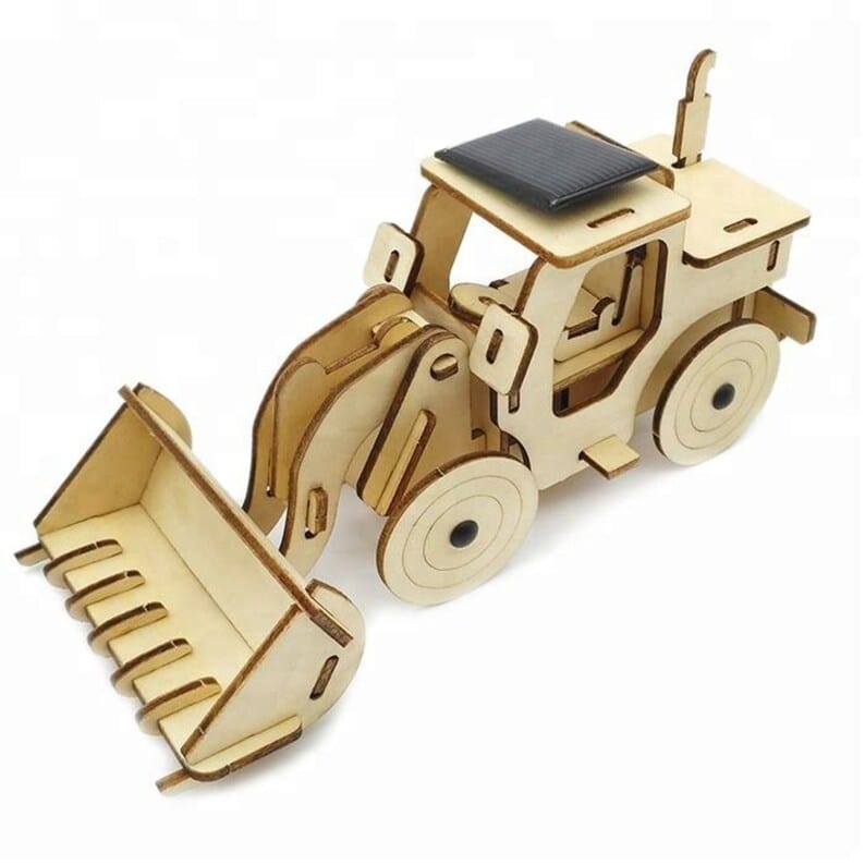 Kids Toy Chest  Baby & Kids > Ride On Cars, Go-karts & Bikes > Ride On Cars Model Bulldozer Tipper truck: Solar or battery powered plywood model-includes Motor or Solar powered options plus paint brush set