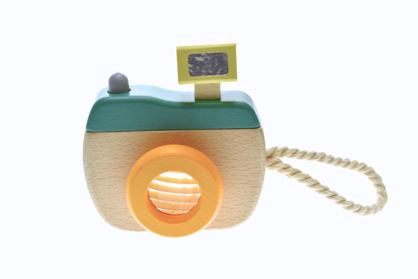 Kids Toy Chest Brand-Calm & Breezy, Toys-Pretend Play WOODEN KALEIDOSCOPE CAMERA OLIVE GREEN