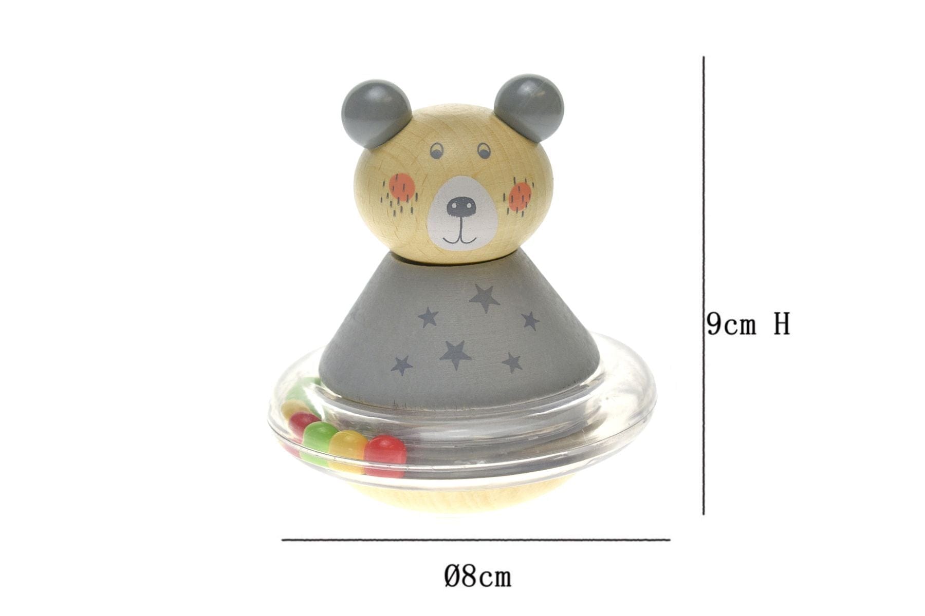 Kids Toy Chest Brand-Calm & Breezy, Toys-Rattles & Teethers, Gift-Baby Shower ROLY-POLY BEAR