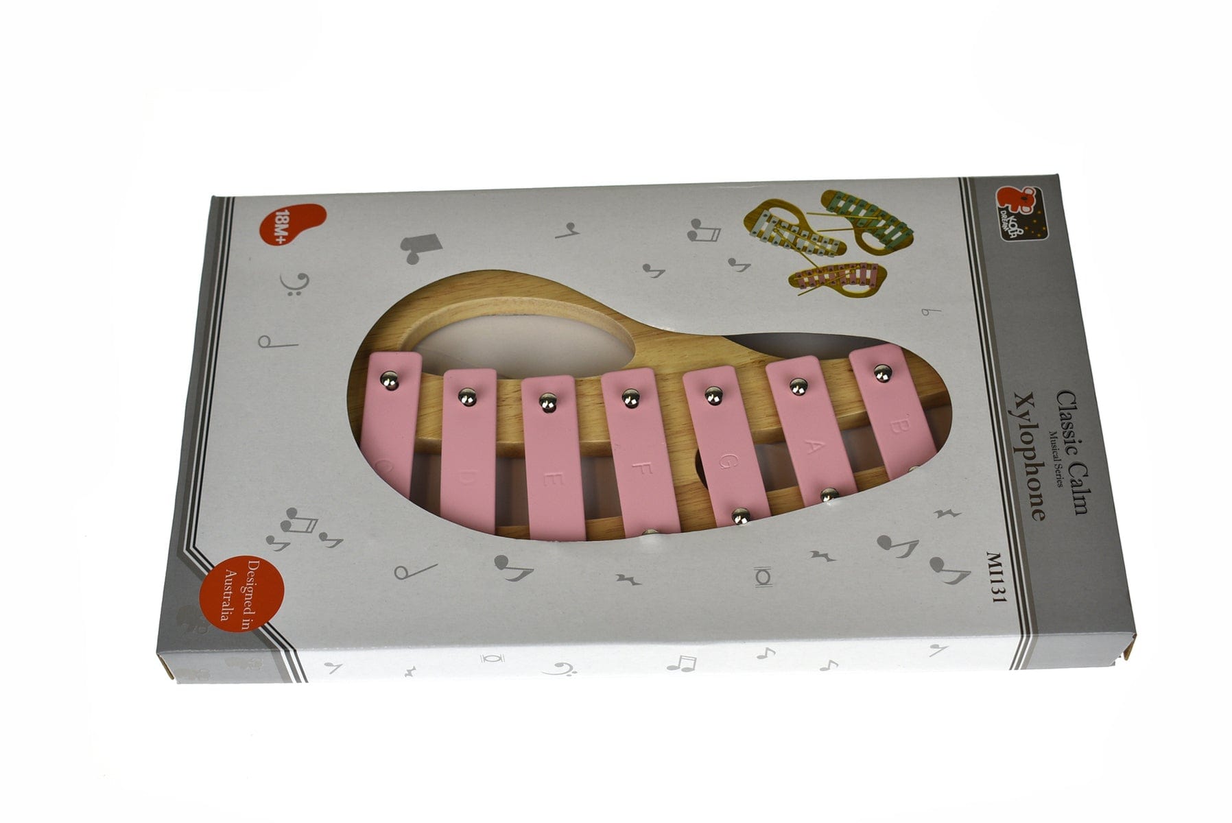 Kids Toy Chest Brand-Classic Calm, Toys-Musical Toys CLASSIC CALM WOODEN XYLOPHONE LILY PINK