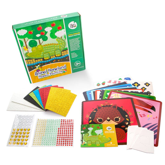 Kids Toy Chest Brand-JarMelo, Craft-Craft Kits MOSAICS CRAFT KIT - ANIMAL HOMELAND