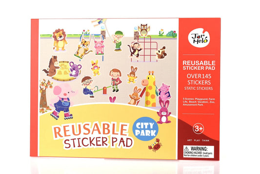 Kids Toy Chest Brand-JarMelo, Craft-Painting & Drawing, Craft-Craft Kits REUSABLE STICKER PAD SET - CITY PARK