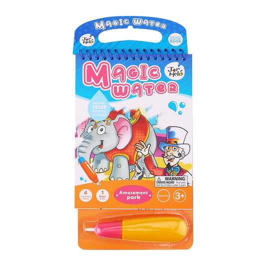 Kids Toy Chest Brand-JarMelo, Craft-Painting & Drawing MAGIC WATER COLORING PAD - AMUSEMENT PARK