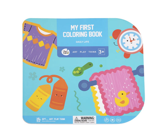 Kids Toy Chest Brand-JarMelo, Craft-Painting & Drawing MY FIRST COLORING BOOK - DAILY LIFE