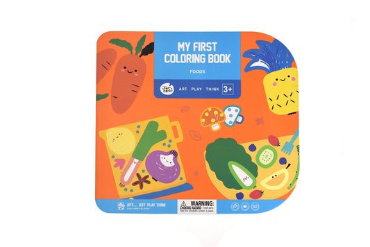 Kids Toy Chest Brand-JarMelo, Craft-Painting & Drawing MY FIRST COLORING BOOK - FOODS