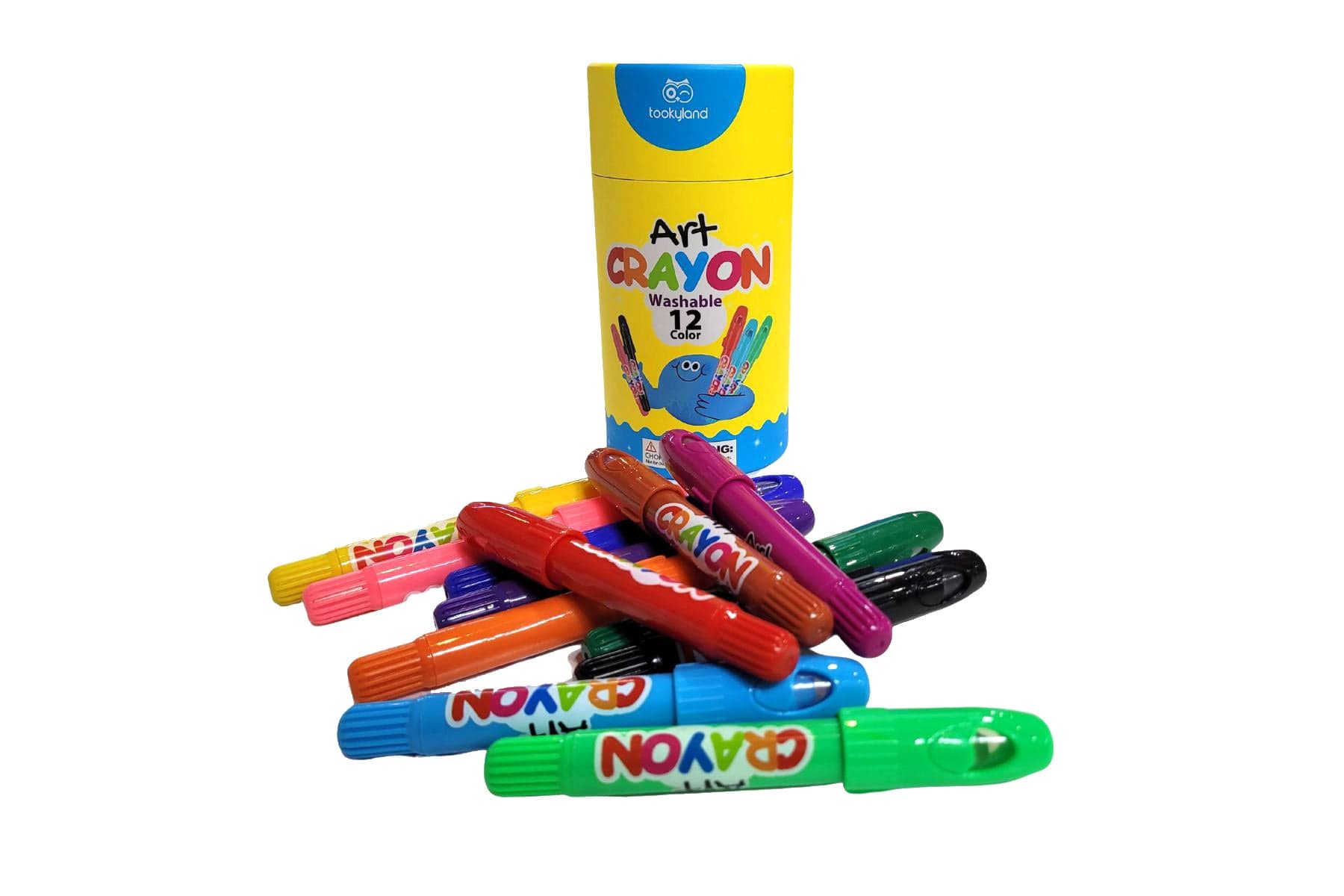 Kids Toy Chest Brand-JarMelo, Craft-Painting & Drawing SILKY CRAYON ART -12 COLOURS