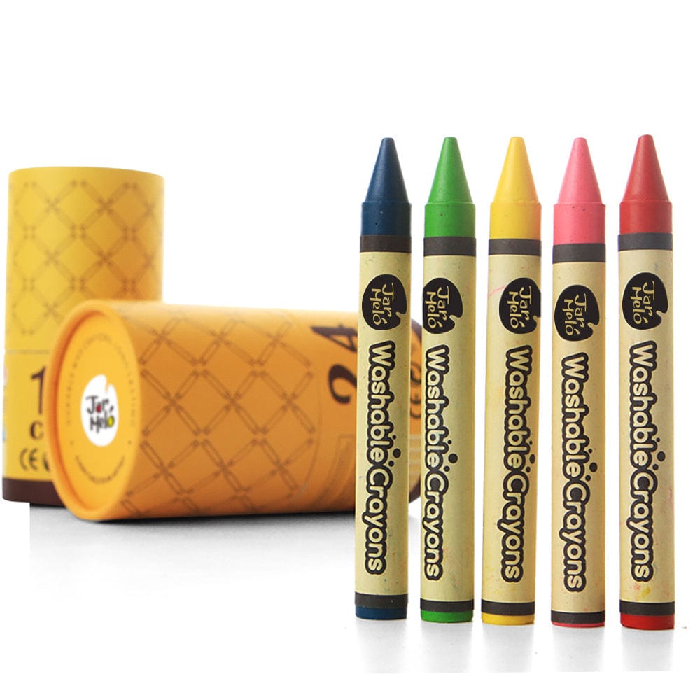 Kids Toy Chest Brand-JarMelo, Craft-Painting & Drawing WASHABLE CRAYONS -24 COLOURS