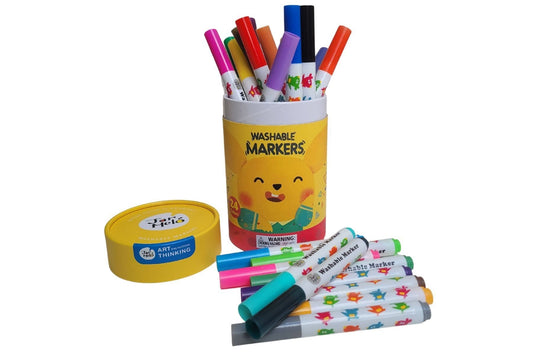 Kids Toy Chest Brand-JarMelo, Craft-Painting & Drawing WASHABLE MARKERS -24 COLOURS