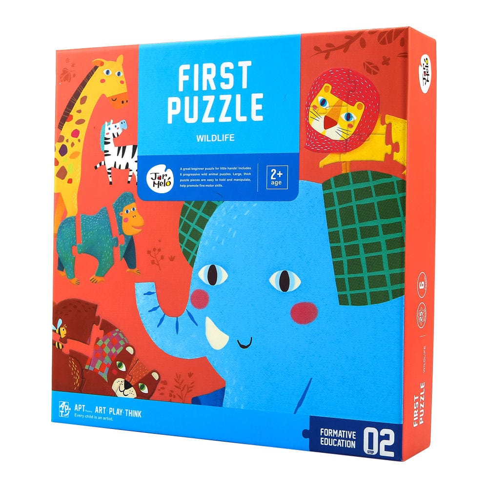 Kids Toy Chest Brand-JarMelo, Games-Jigsaw Puzzles FIRST PUZZLE - WILDLIFE JIGSAW PUZZLE