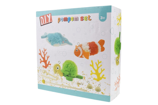 Kids Toy Chest Brand-Kaper Kidz, Craft-Craft Kits DIY CRAFTS-FISH POM POM CRAFT KIT