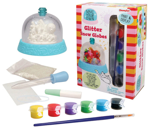 Kids Toy Chest Brand-Kaper Kidz, Craft-Craft Kits MAKE YOUR OWN GLITTER SNOW GLOBE - SEA CREATURES