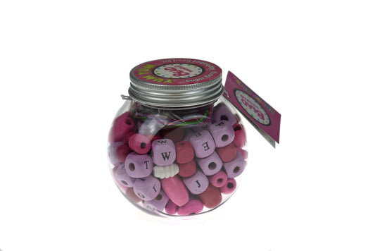 Kids Toy Chest Brand-Kaper Kidz, Craft-Craft Kits YUM YUM PINK SUGAR BERRY ALPHABET BEAD CRAFT KIT