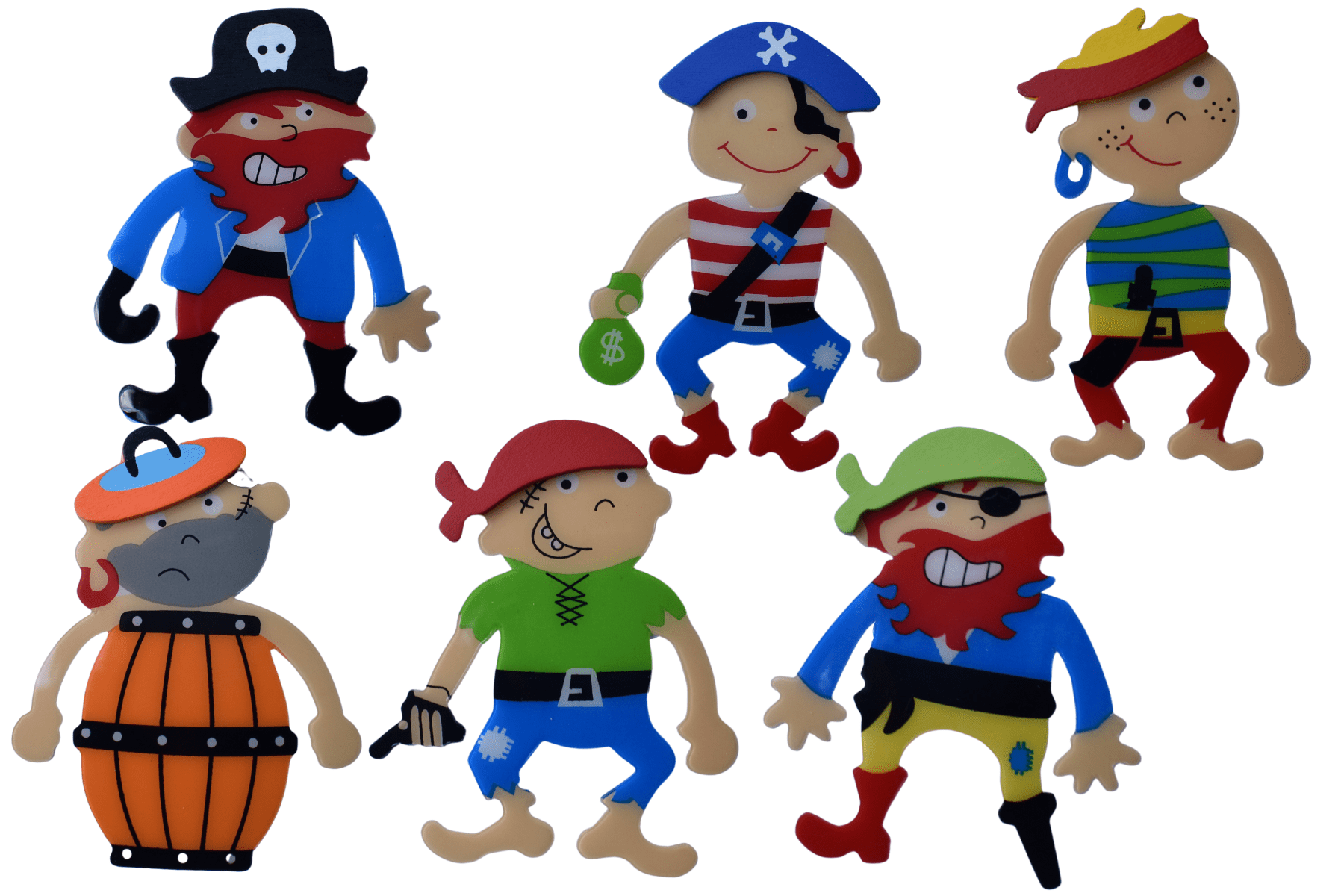 Kids Toy Chest Brand-Kaper Kidz, Craft-Stationery PIRATE BOOKMARKS SET OF 6