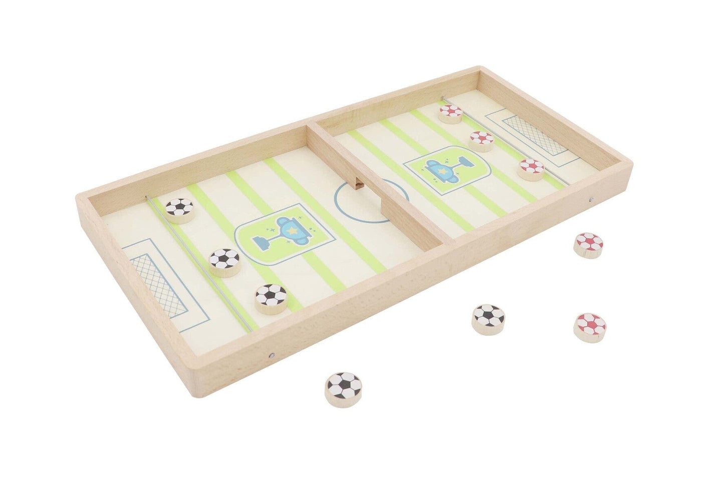 Kids Toy Chest Brand-Kaper Kidz, Games-Family Games WOODEN SLING SOCCER GAME