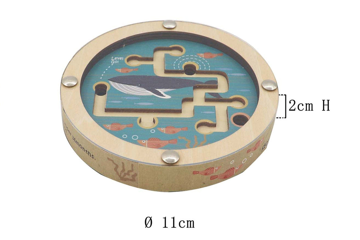 Kids Toy Chest Brand-Kaper Kidz, Games-Puzzles & Brainteasers OCEAN MAZE IN DISC DOUBLE SIDED