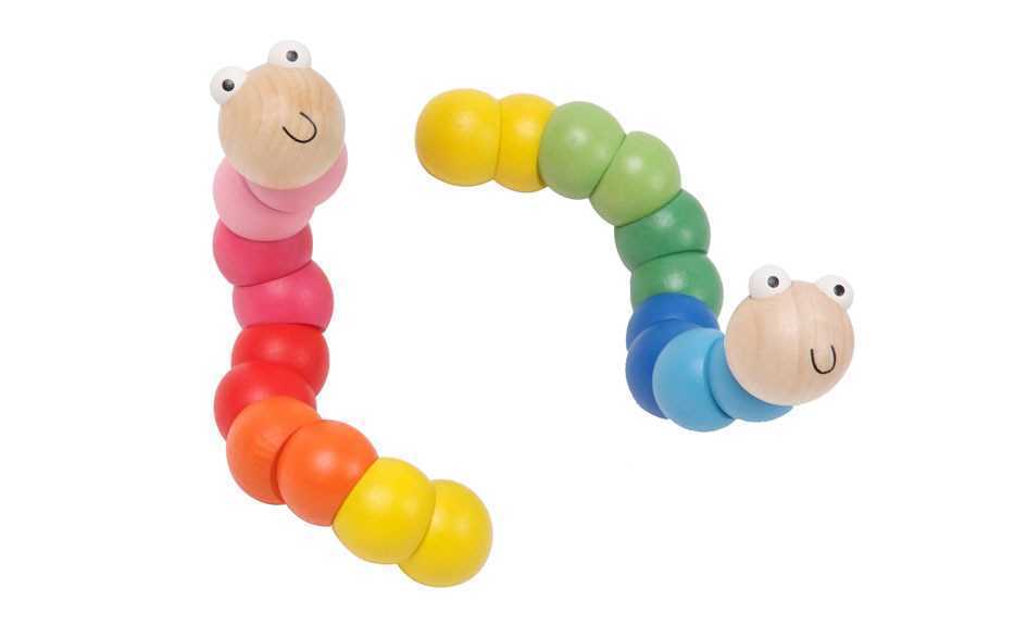 Kids Toy Chest Brand-Kaper Kidz, Gift-Baby Shower,Toys-Rattles & Teethers, JOINTED WORM RANDOMLY