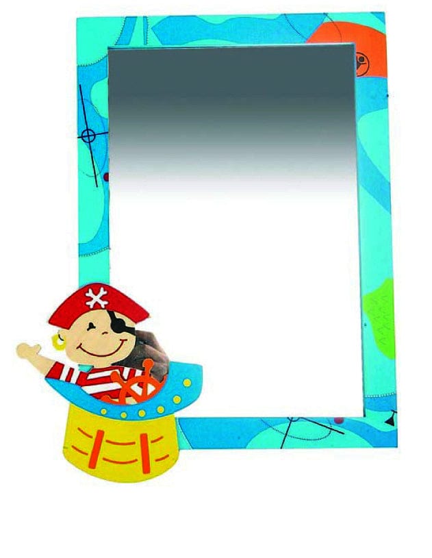 Kids Toy Chest Brand-Kaper Kidz, Gift-Bedroom Decor PIRATE MIRROR