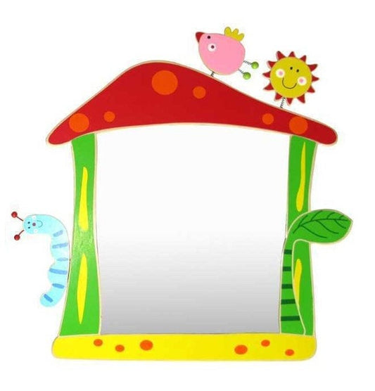 Kids Toy Chest Brand-Kaper Kidz, Gift-Bedroom Dicor SPRING MIRROR BIRD/SUN