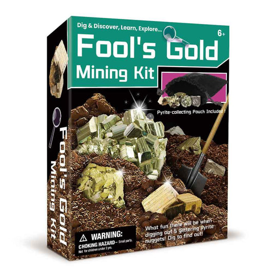 Kids Toy Chest Brand-Kaper Kidz, Science-Science Kits DIG & DISCOVER FOOL'S GOLD MINING KIT