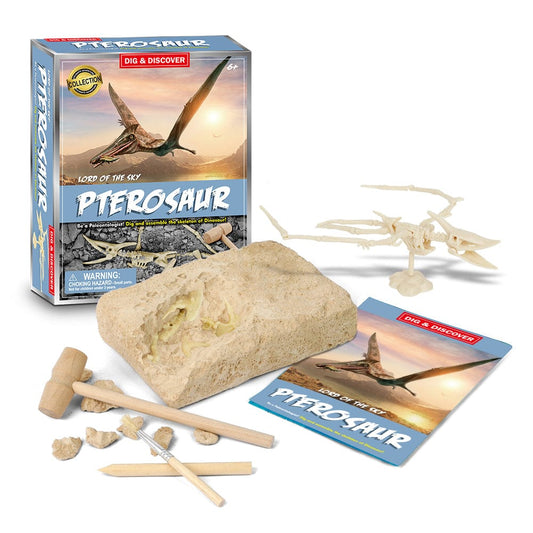 Kids Toy Chest Brand-Kaper Kidz, Science-Science Kits DIG & DISCOVER PTEROSAUR DIG KITS