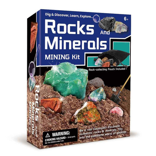 Kids Toy Chest Brand-Kaper Kidz, Science-Science Kits DIG & DISCOVER ROCKS AND MINERALS MINING KIT