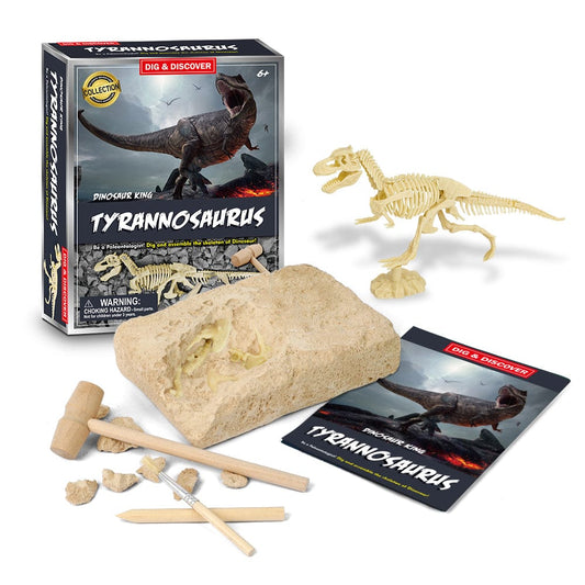 Kids Toy Chest Brand-Kaper Kidz, Science-Science Kits DIG & DISCOVER TYRANNOSAURUS DIG KITS