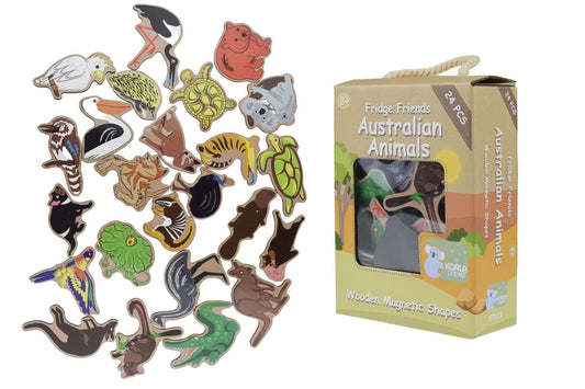 Kids Toy Chest Brand-Kaper Kidz, Toys-Educational FRIDGE FRIENDS MAGNETIC AUSTRALIAN ANIMALS 24PCS