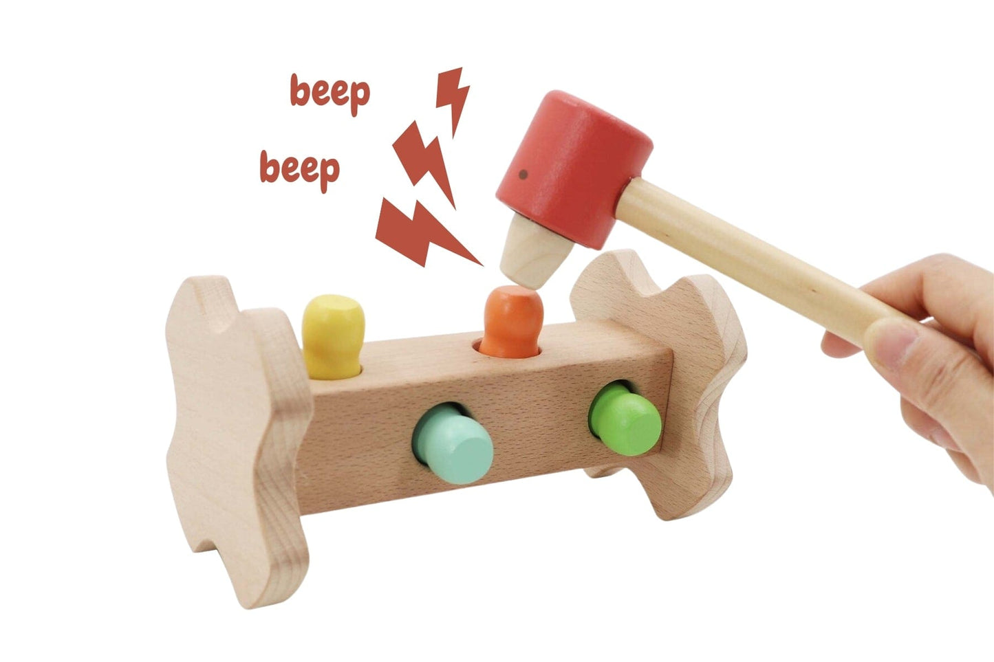 Kids Toy Chest Brand-Kaper Kidz, Toys-Hammering & Pounding ECOPECKER HAMMER BENCH