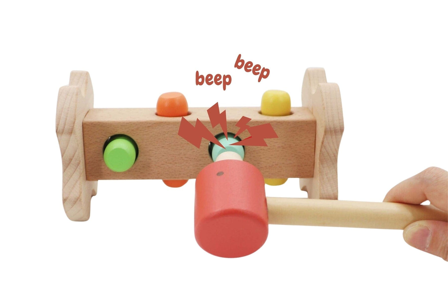 Kids Toy Chest Brand-Kaper Kidz, Toys-Hammering & Pounding ECOPECKER HAMMER BENCH