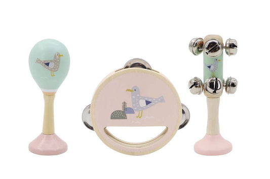 Kids Toy Chest Brand-Kaper Kidz, Toys-Musical Toys CALM & BREEZY SEAGULL WOODEN 3PCS MUSIC SET