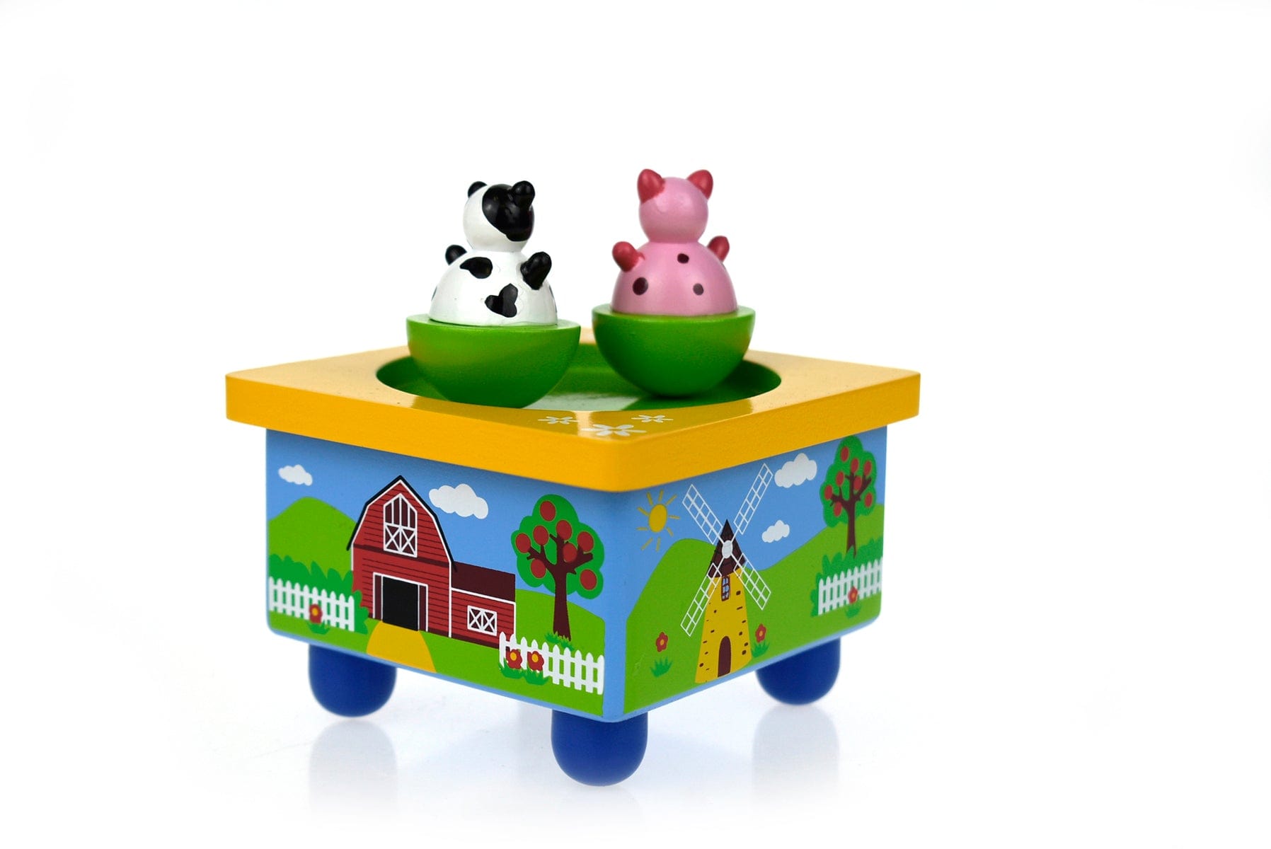 Kids Toy Chest Brand-Kaper Kidz, Toys-Musical Toys, Gift-Bedroom Decor FARM MUSIC BOX