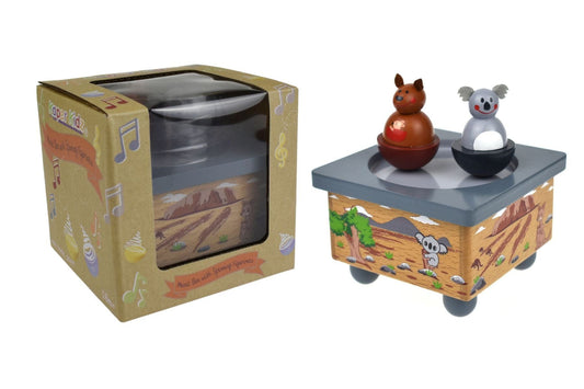 Kids Toy Chest Brand-Kaper Kidz, Toys-Musical Toys, Gift-Bedroom Decor KOALA & KANGAROO MUSIC BOX