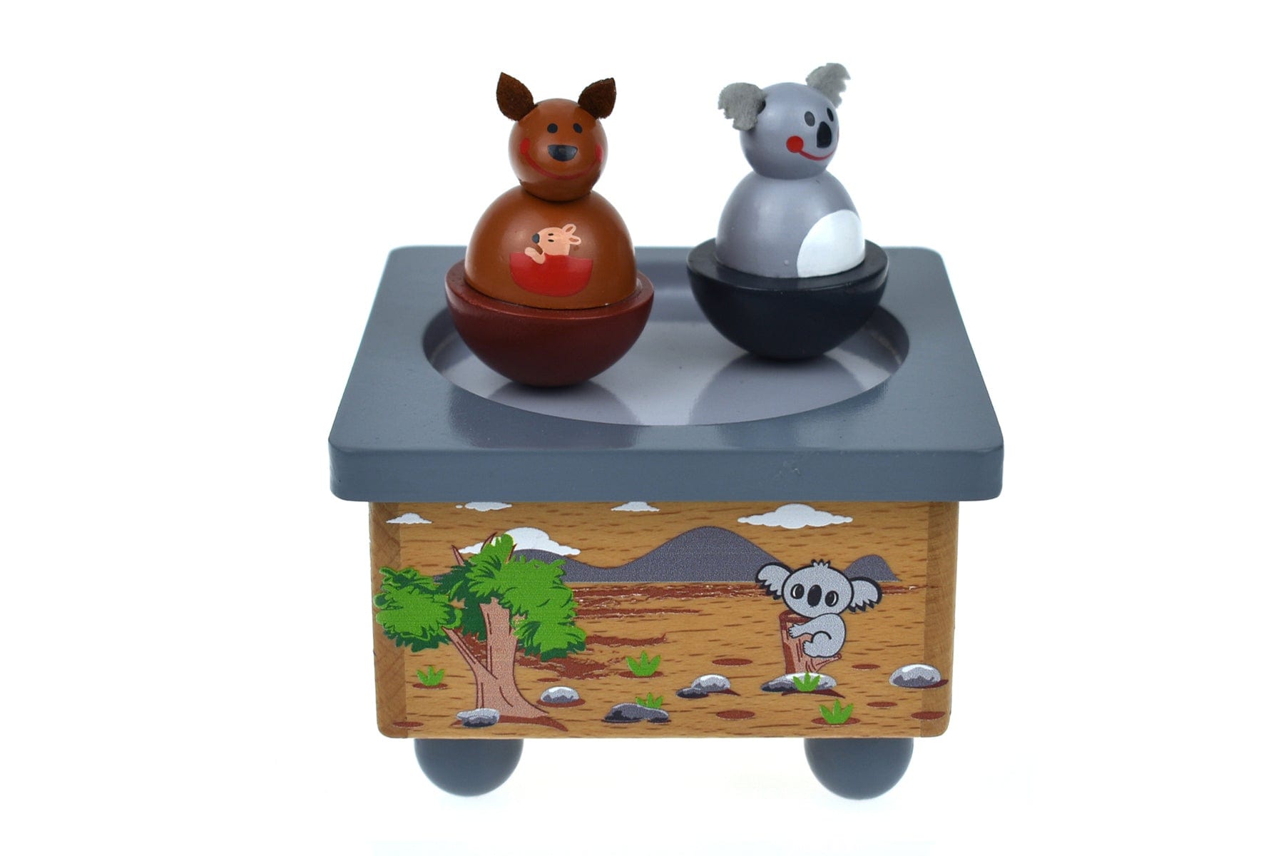 Kids Toy Chest Brand-Kaper Kidz, Toys-Musical Toys, Gift-Bedroom Decor KOALA & KANGAROO MUSIC BOX