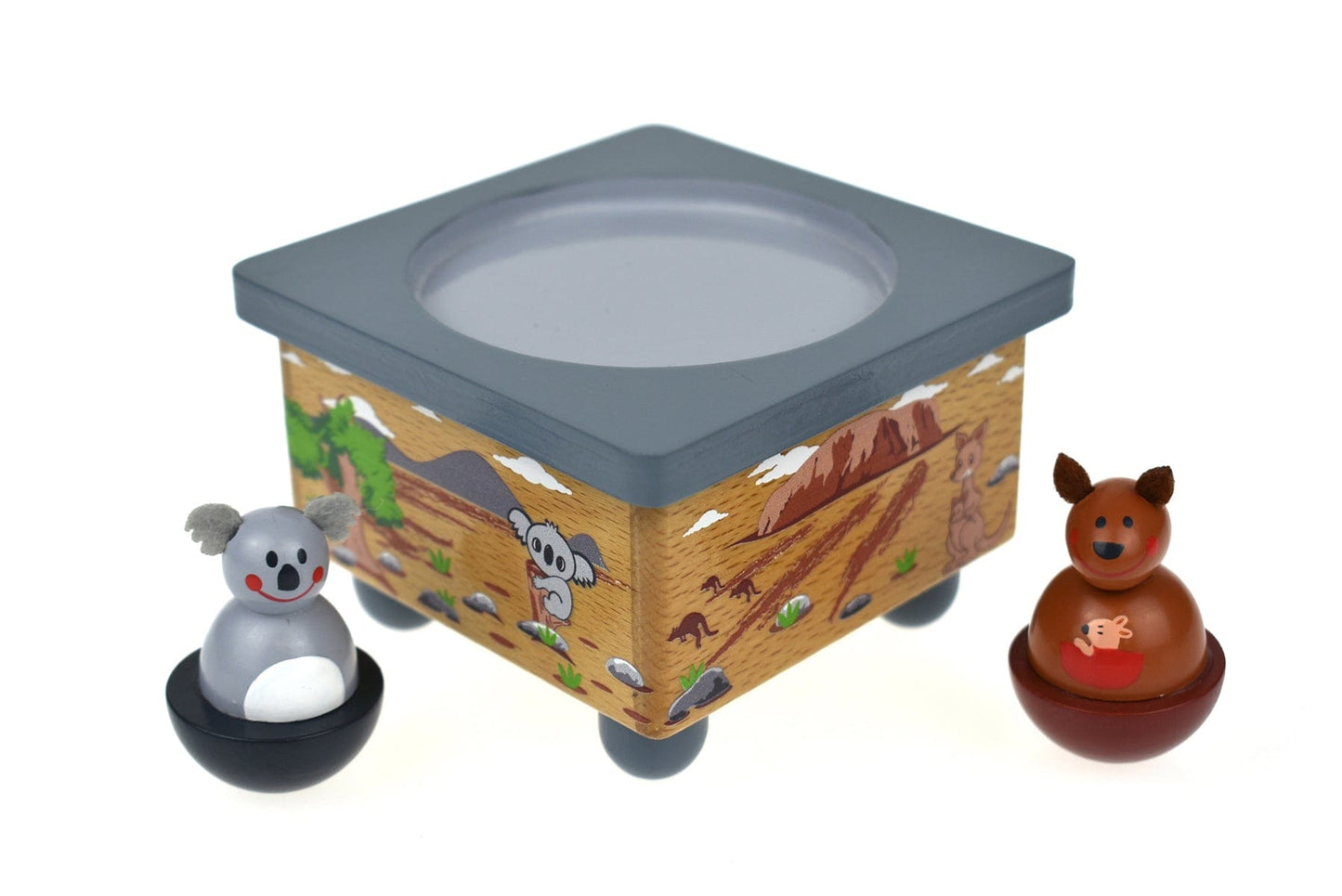 Kids Toy Chest Brand-Kaper Kidz, Toys-Musical Toys, Gift-Bedroom Decor KOALA & KANGAROO MUSIC BOX