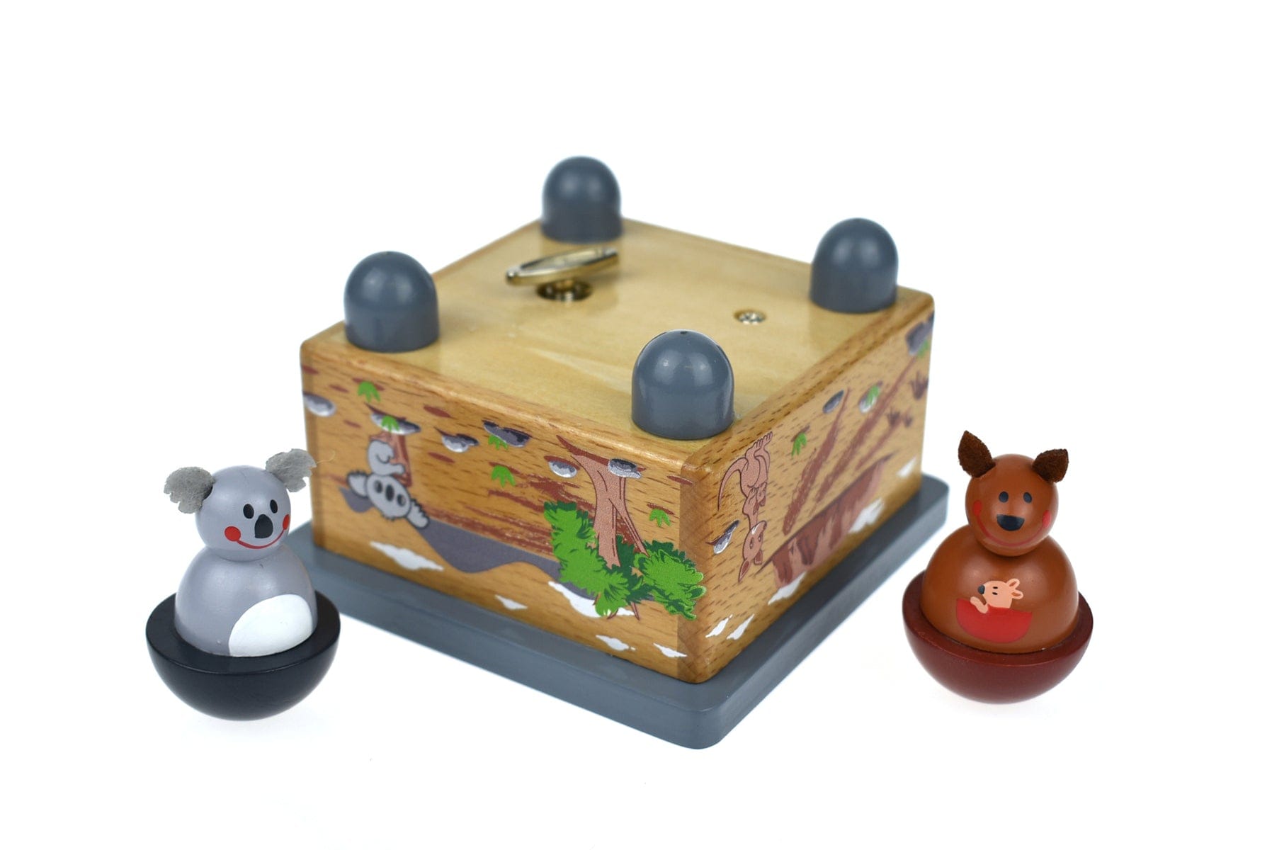 Kids Toy Chest Brand-Kaper Kidz, Toys-Musical Toys, Gift-Bedroom Decor KOALA & KANGAROO MUSIC BOX