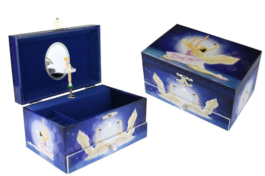 Kids Toy Chest Brand-Kaper Kidz, Toys-Musical Toys, Gift-Bedroom Decor ODETTE BALLERINA HEIRLOOM MUSIC BOX