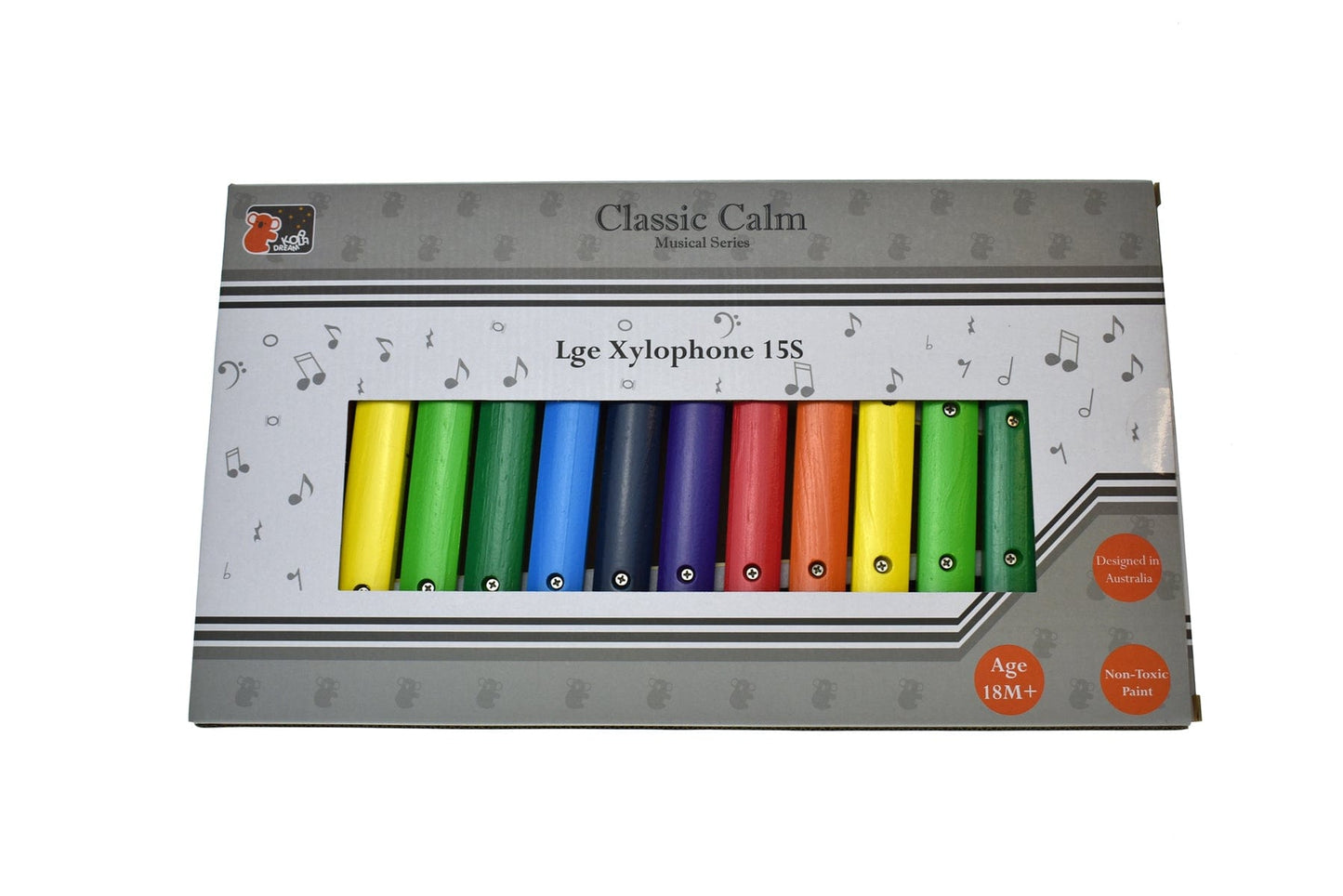 Kids Toy Chest Brand-Kaper Kidz, Toys-Musical Toys XYLOPHONE RAINBOW COLOURS LARGE