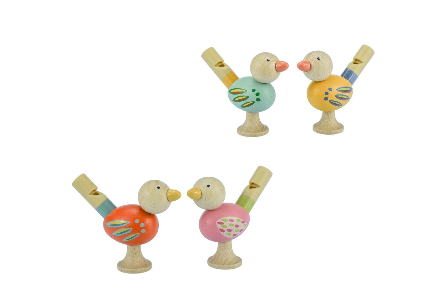 Kids Toy Chest Brand-Kaper Kidz, Toys-Outdoor & Water Play, Toys-Novelty & Fidget WOODEN BIRD WHISTLE SET OF 4