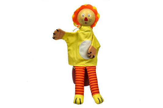 Kids Toy Chest Brand-Kaper Kidz, Toys-Playsets Puppets & Figurines COWARDLY LION HAND PUPPET