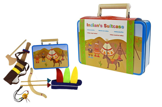 Kids Toy Chest Brand-Kaper Kidz, Toys-Playsets Puppets & Figurines INDIAN DRESS UP TIN CASE