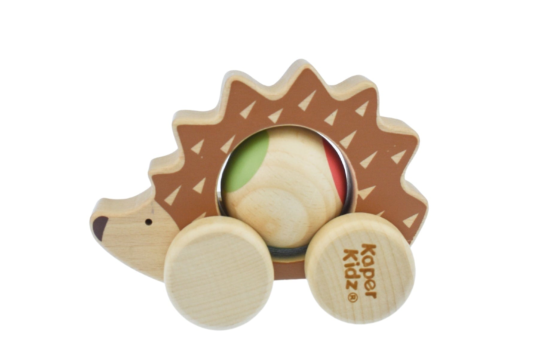 Kids Toy Chest Brand-Kaper Kidz, Toys-Vehicles ECO PLAY PUSH A LONG SPINNING HEDGEHOG