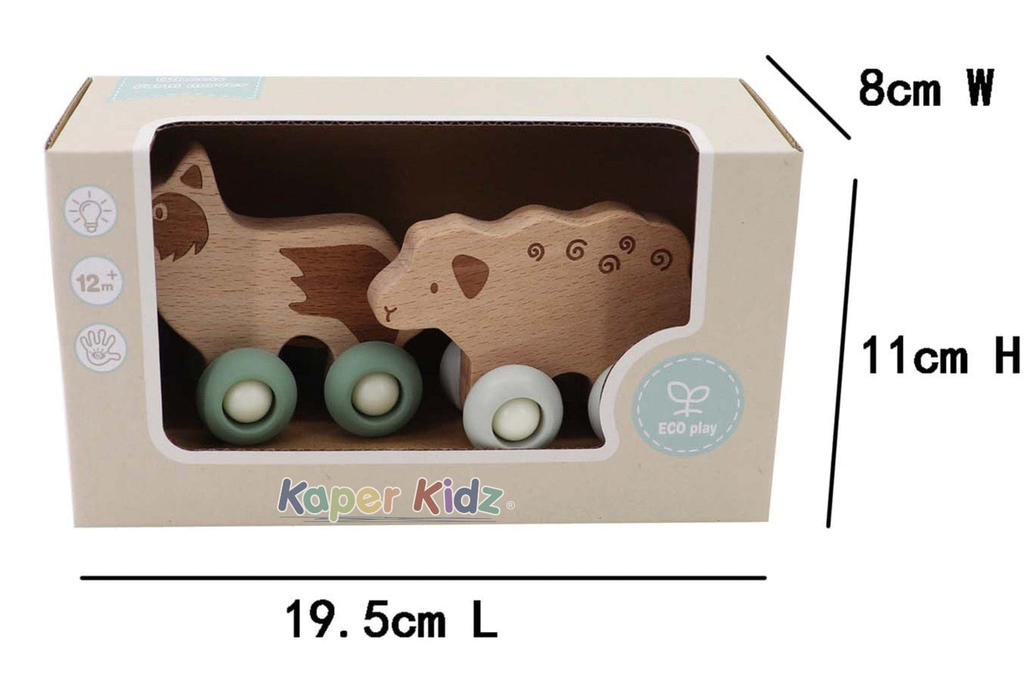 Kids Toy Chest Brand-Kaper Kidz, Toys-Vehicles ECOWHEELS FARM MOVERS SHEEP & DOG