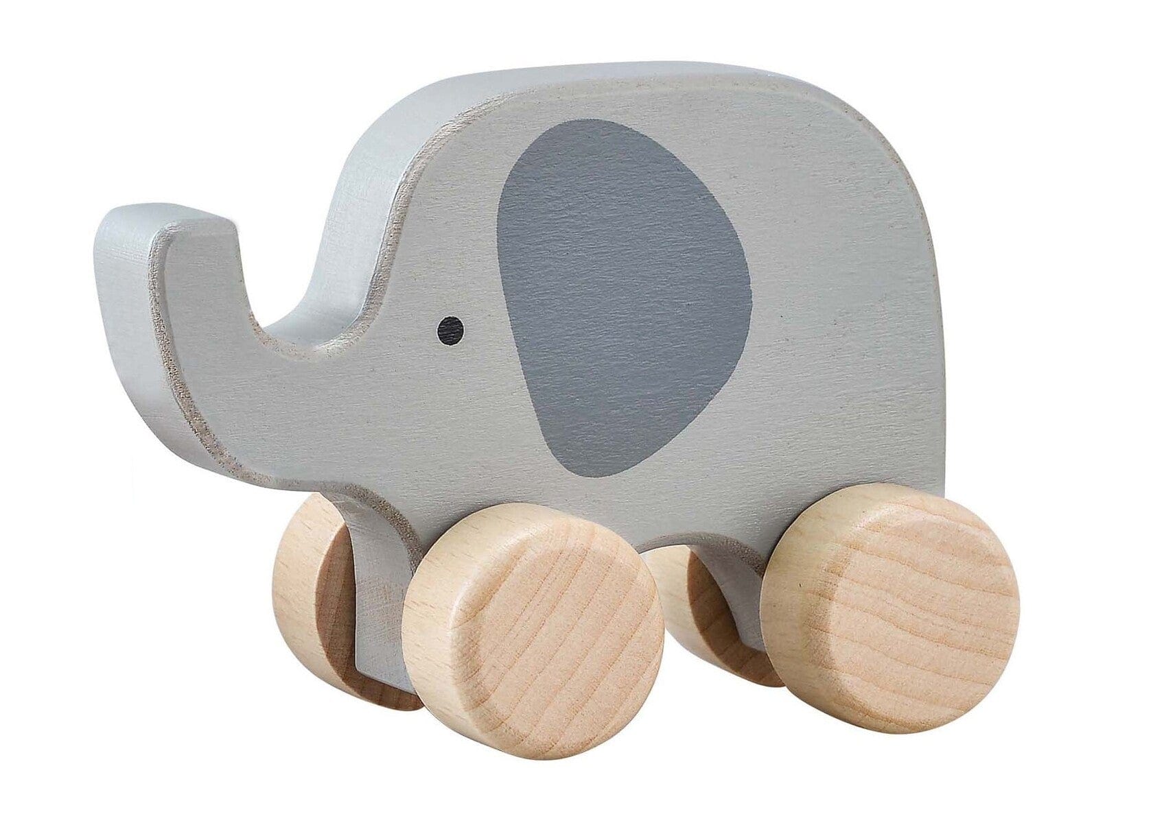 Kids Toy Chest Brand-Kaper Kidz, Toys-Vehicles, Gift-Baby Shower CALM & BREEZY WOODEN ELEPHANT CAR