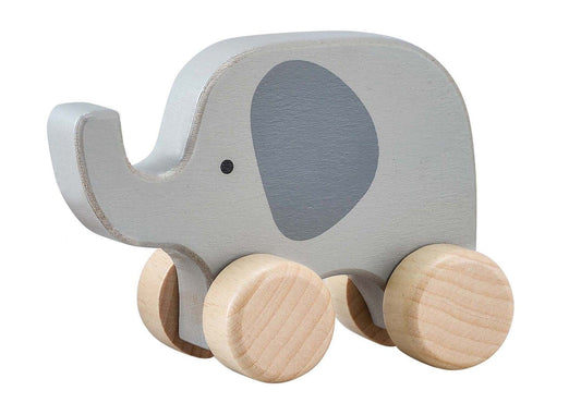 Kids Toy Chest Brand-Kaper Kidz, Toys-Vehicles, Gift-Baby Shower CALM & BREEZY WOODEN ELEPHANT CAR