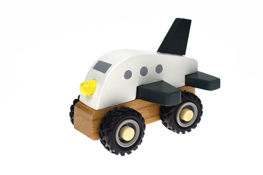 Kids Toy Chest Brand-Kaper Kidz, Toys-Vehicles, Gift-Baby Shower KD WOODEN PLANE WHITE