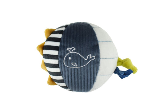 Kids Toy Chest Brand-Koala Dream, Gift-Baby Shower, Gift-Plush SNUGGLE BUDDY SPLASHY WHALE TEXTURED BALL